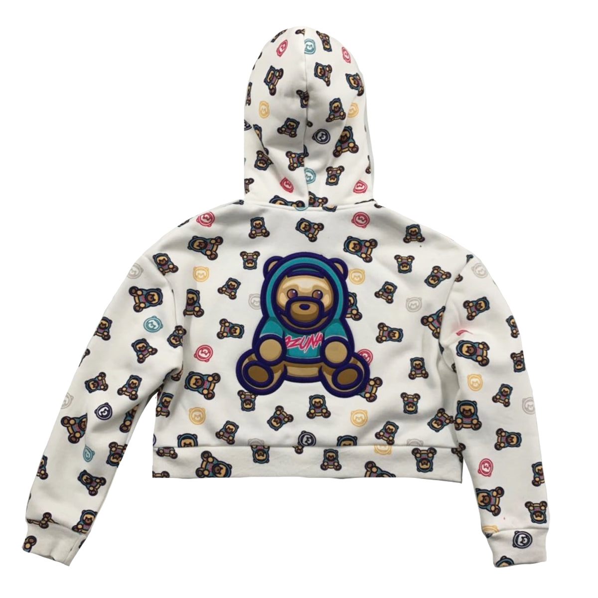 ENOC White Cropped Hoodie