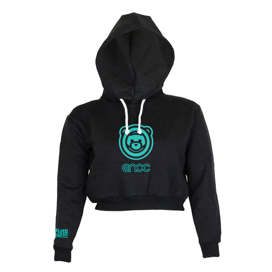 ENOC Black Cropped Hoodie
